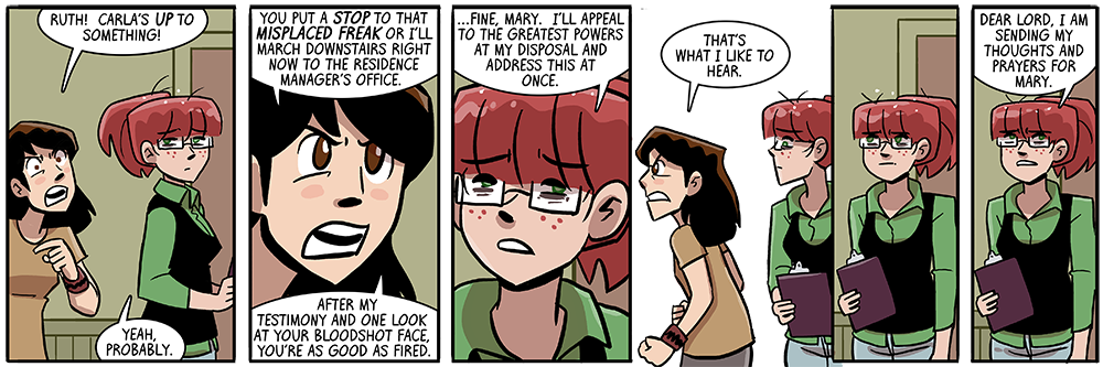 back in february i did a twitter poll on whether to show mary or ruth, so here's the panel 2 mary you woulda gotten if she'd won