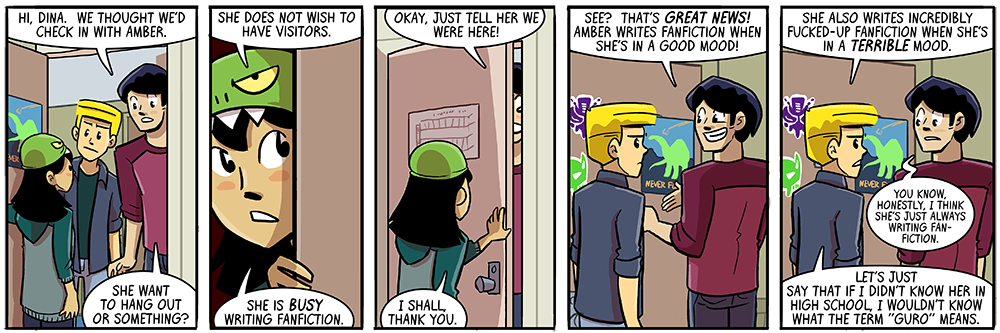 i may have written this one directly after finishing the 'to the end of the line' slipshine comic