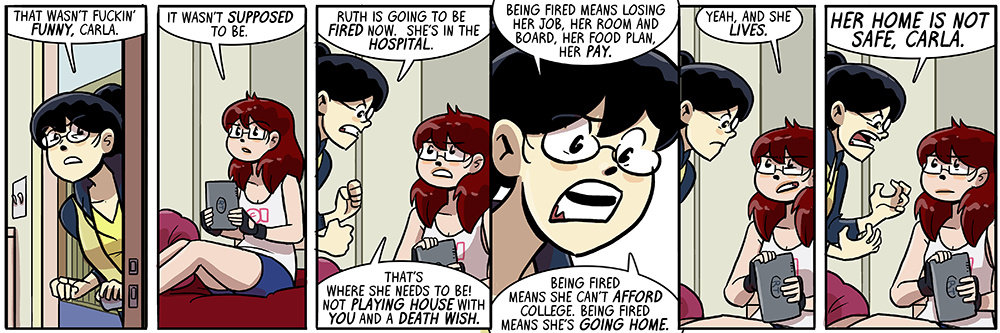 kinda a serious way for a strip titled 'funny' to end