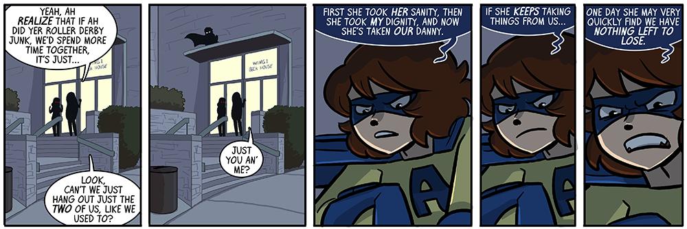 things you can only do in comics: cover up folks under word balloons