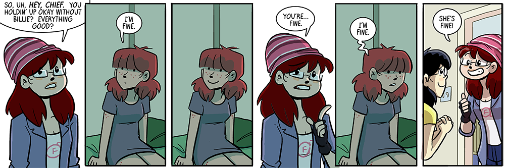 everything's perfectly all right now, we're fine, we're all fine here now, thank you.... how are you?