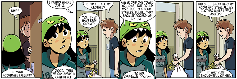 'she said you can keep the bag if you want'