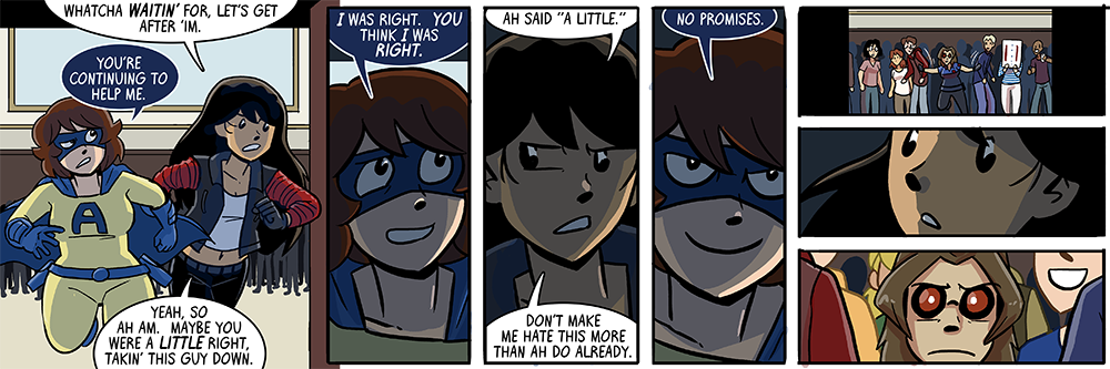 drawing sal and amazi-girl teaming up to punch people is my jam but apparently it is not marcie's