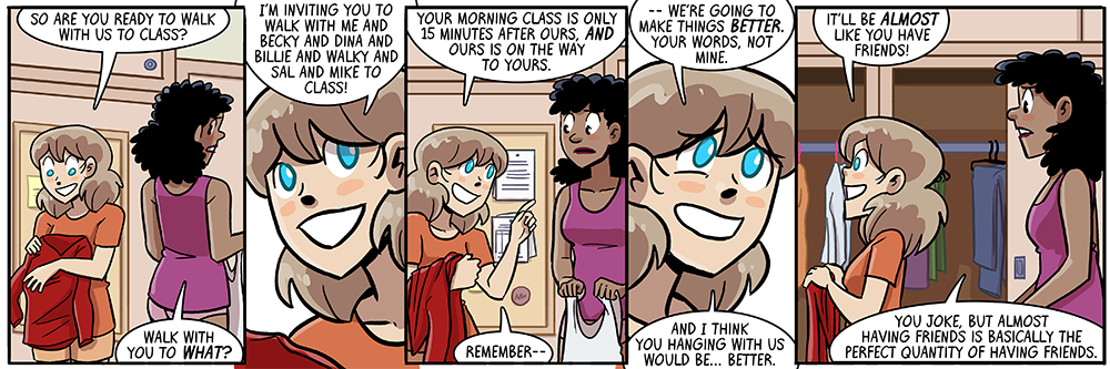 if i look like i already have friends then people won't try to give me more