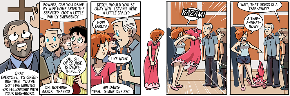 you can see markings on the ground that betray this church auditorium as a former school gymnasium