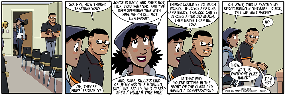 some day we should learn about all those other students in this class with the identical hoodie dresses