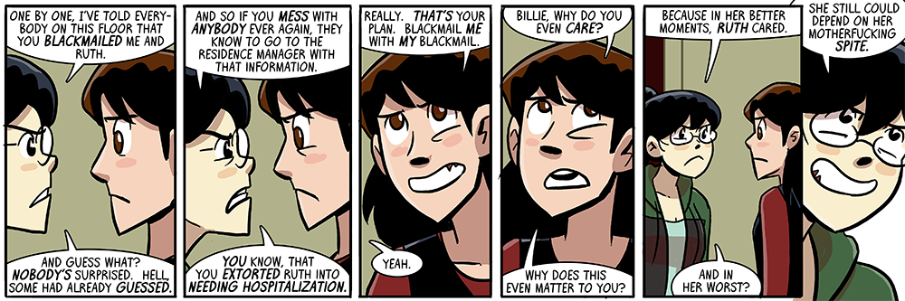 agatha's just off to the side, patiently listening, politely smiling