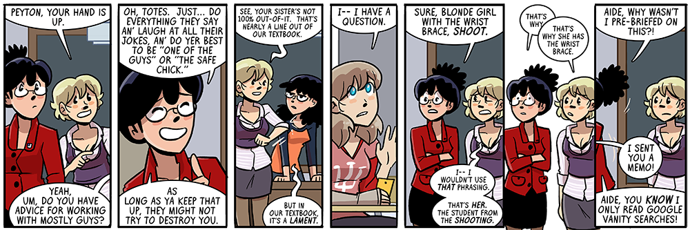 leslie's class is full of all sortsa newsmakers, it's kinda conspicuous