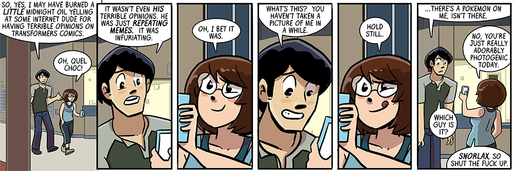 i'm sure this gag will still work okay in october, right, he said in july