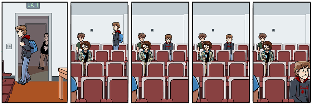 keep walking, buckets of blood guy