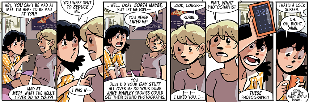 dumbing of age book 7 has all the lockscreen-based drama you require