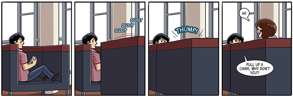 like chairs passing in the night