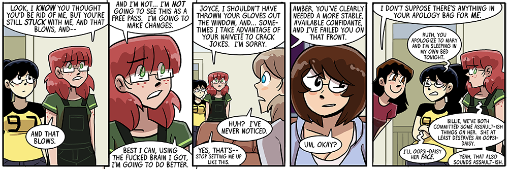 you never want mary to lean into a panel like that