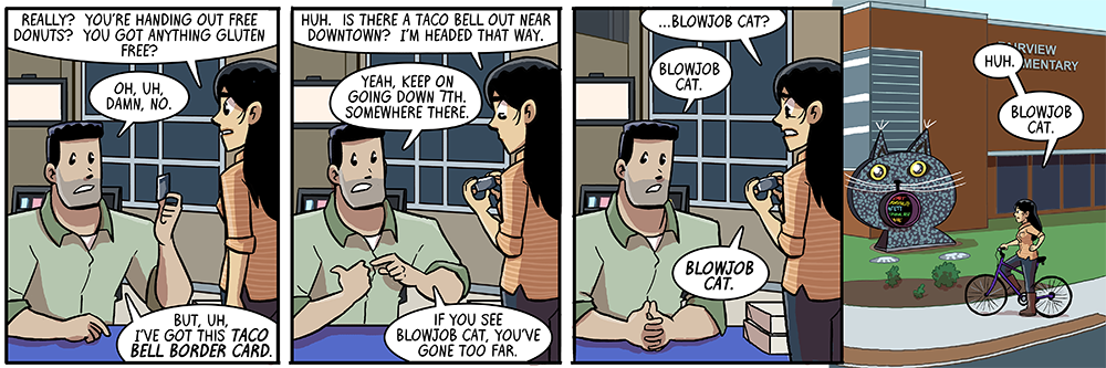 THAT'S RIGHT BLOWJOB CAT GETS A TAG, ALL HAIL BLOWJOB CAT