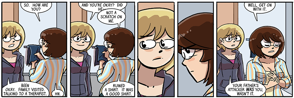 you could cut the tension with a kni-- oh dang, phrasing