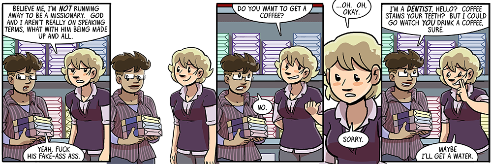 gotta start brushing, leslie