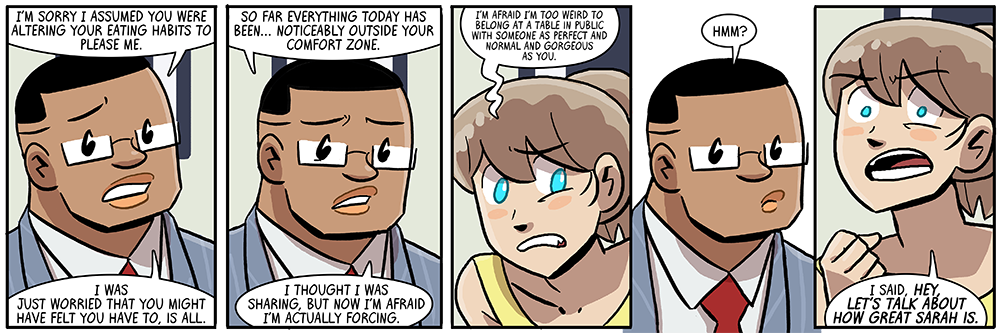 jacob is really bad at hearing women say this stuff about him under their breath