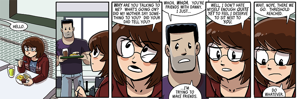 mmmm mac and cheese, fries, and a cupcake, aw yeah