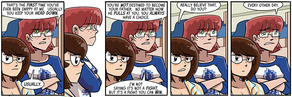 when you wrestle someone's parent in a hallway, you pick up on a few things