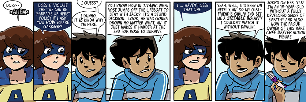 all roomies! storylines happen in between dumbing of age timeskips, somehow