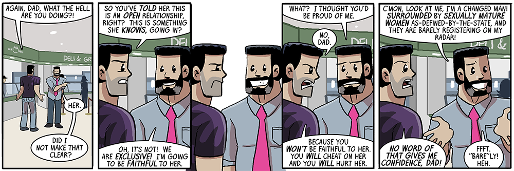 man, at the penciling stage, this strip was just a pair of joes talking to each other