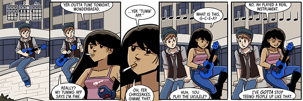 look you try telling dwayne 'the rock' johnson he doesn't play a real instrument