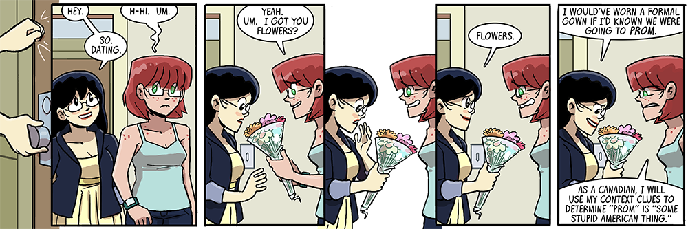 ruth moved here when she was 16 so she PROBABLY actually knows what prom is, but let her be bitter