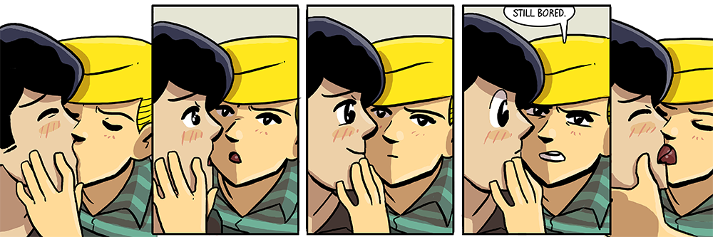 their smooching lasted that entire intermission scene