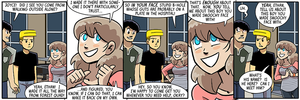 is he nice?  does his hair conform to three-dimensional space?