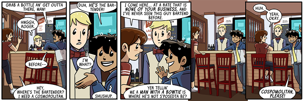 quick now google what a cosmopolitan is under the pretense of showing him cat videos