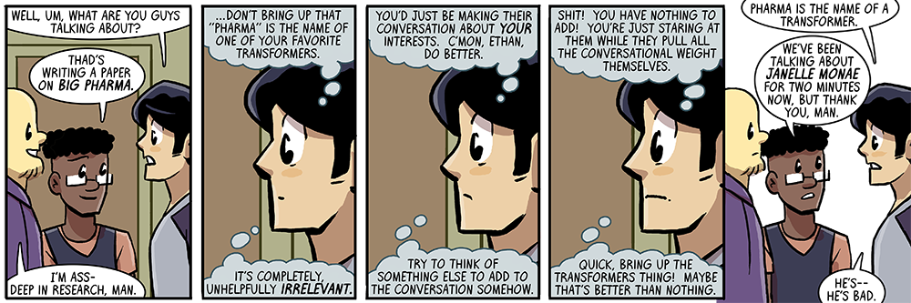 he's not very big, though, more average-sized