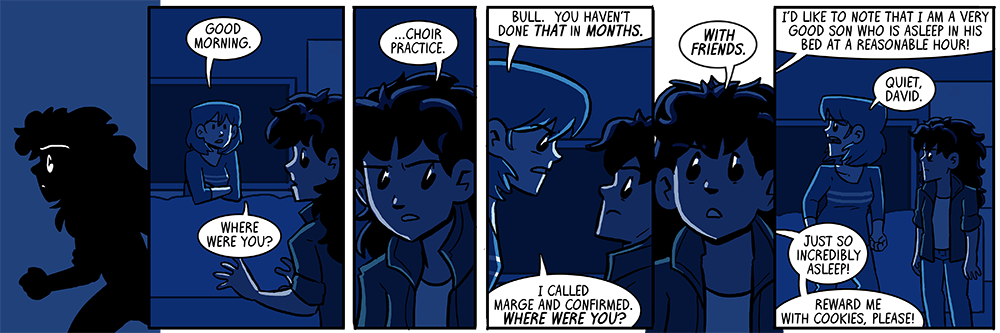 i have twins and can confirm that they basically just always ask for cookies from their beds