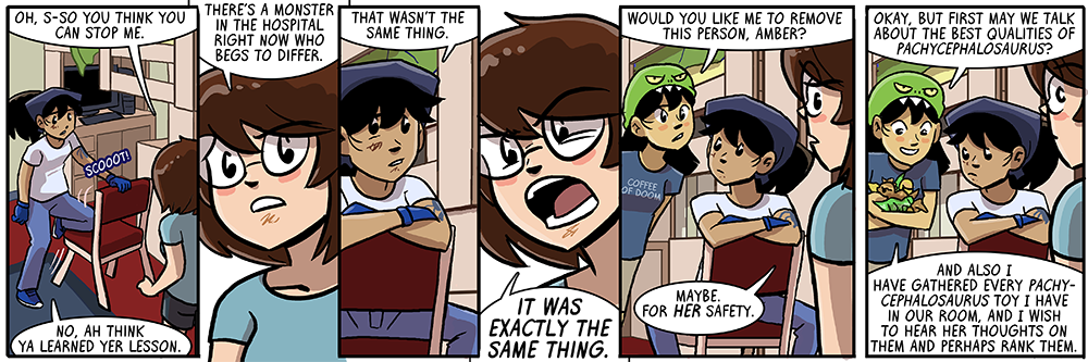 might be asking yourself 'could dina remove sal from the room' and the answer is 'of course, it's dina'