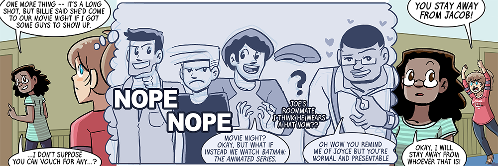 YOU STAY AWAY FROM JACOB because it would hurt raidah, obviously, not because of jealousy, why'd your mind go THERE huh????