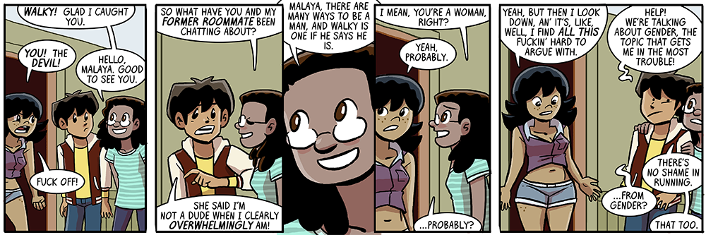 BAIL OUT THE CARTOONIST, CHARACTERS, PULL THE RIPCORD