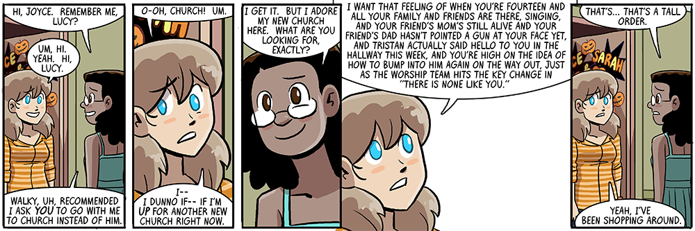 it's not an evangelical church service unless there's like sixteen key changes