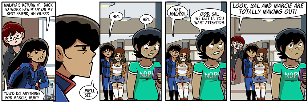 here comes carla again, spoiling secrets to advance the plot