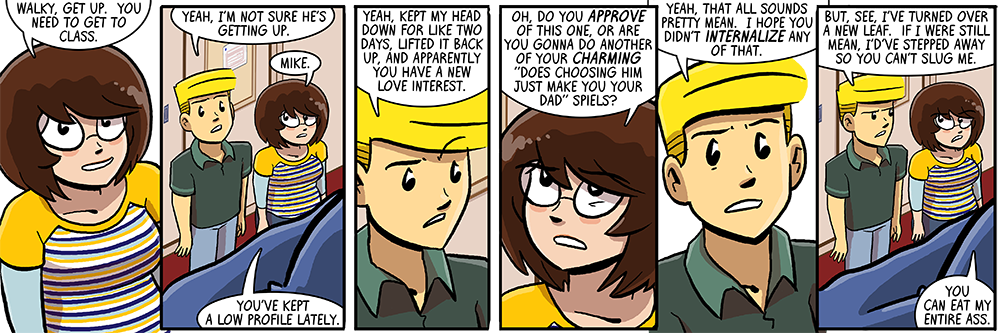 in some continuities he totally would, and you'd have to pay to see it