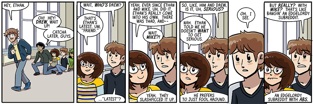 WAY TO BREAK UP THE FLOORSITTERS CLUB, DREW, you're such a yoko 