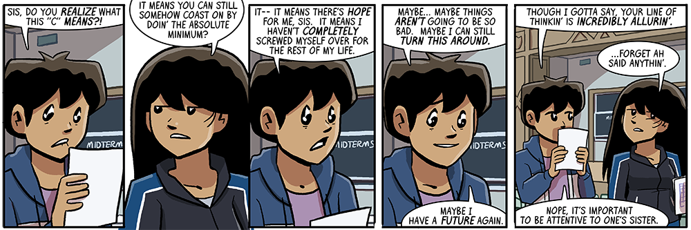 in between drawing the previous strip and this one, one and a half weeks passed during which i had hernia surgery, whoof