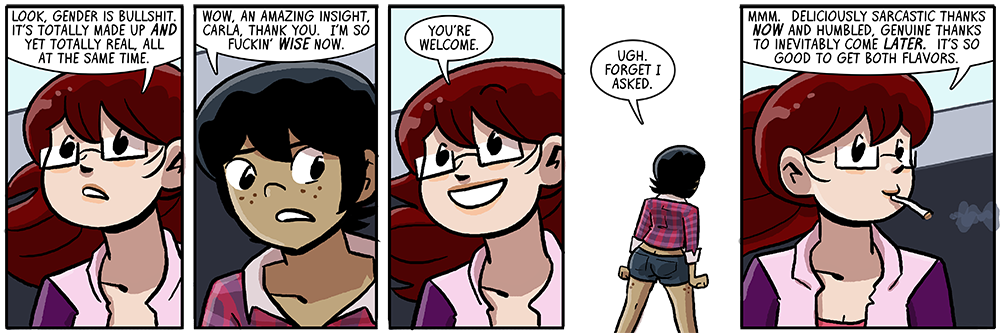 carla is proud of this successful interaction