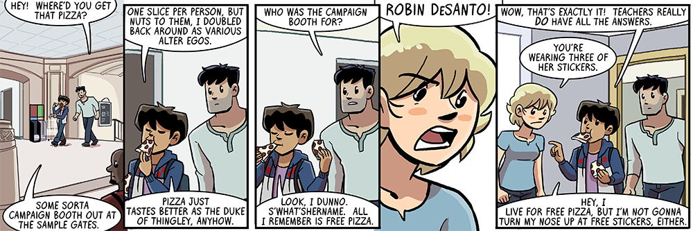 the Sample Gates is the real-life name of a campus location, you've seen it before