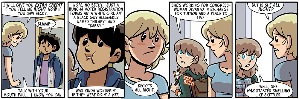 barry had red dyed hair, to throw you off a little