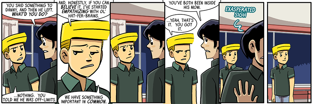 mike is just really proud of ethan's joke