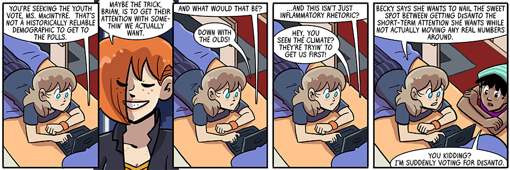 and sometimes the olds show up on campus with a rifle