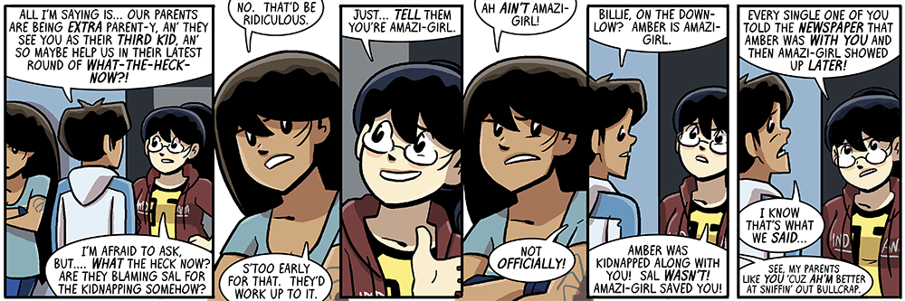 she can't be both places at once!!!!!!!