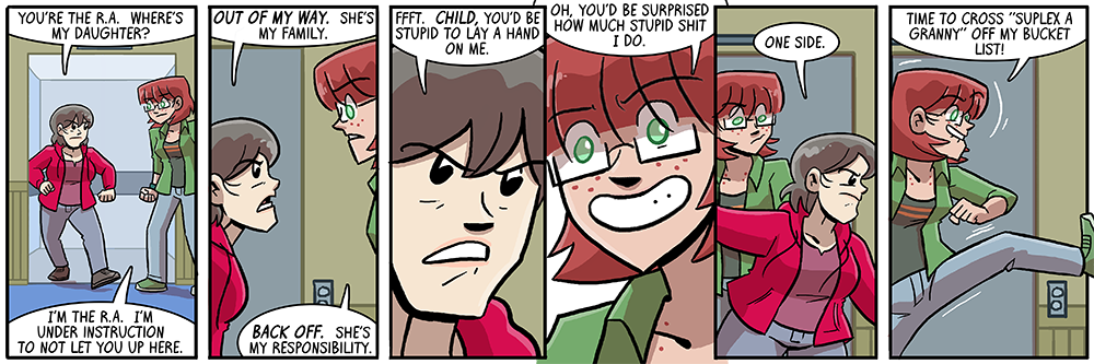 she's not technically a granny and she's actually quite sore about it