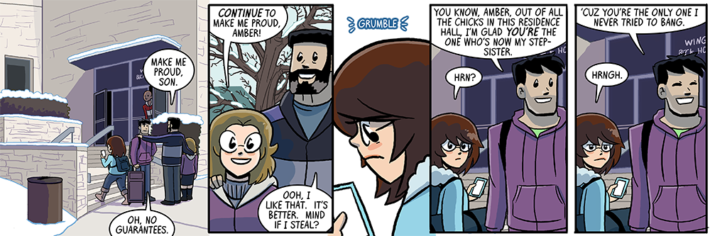 betcha were worried about all those obscured amber dorm room stuffs in those past few strips