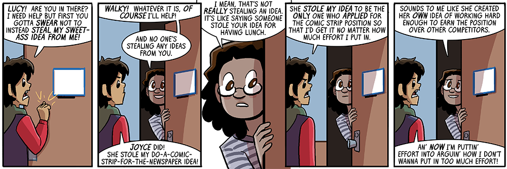 somebody steal joyce's idea for having lunch, i'm hungry