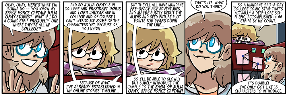 but you might want to try doing it over maybe 13 years later